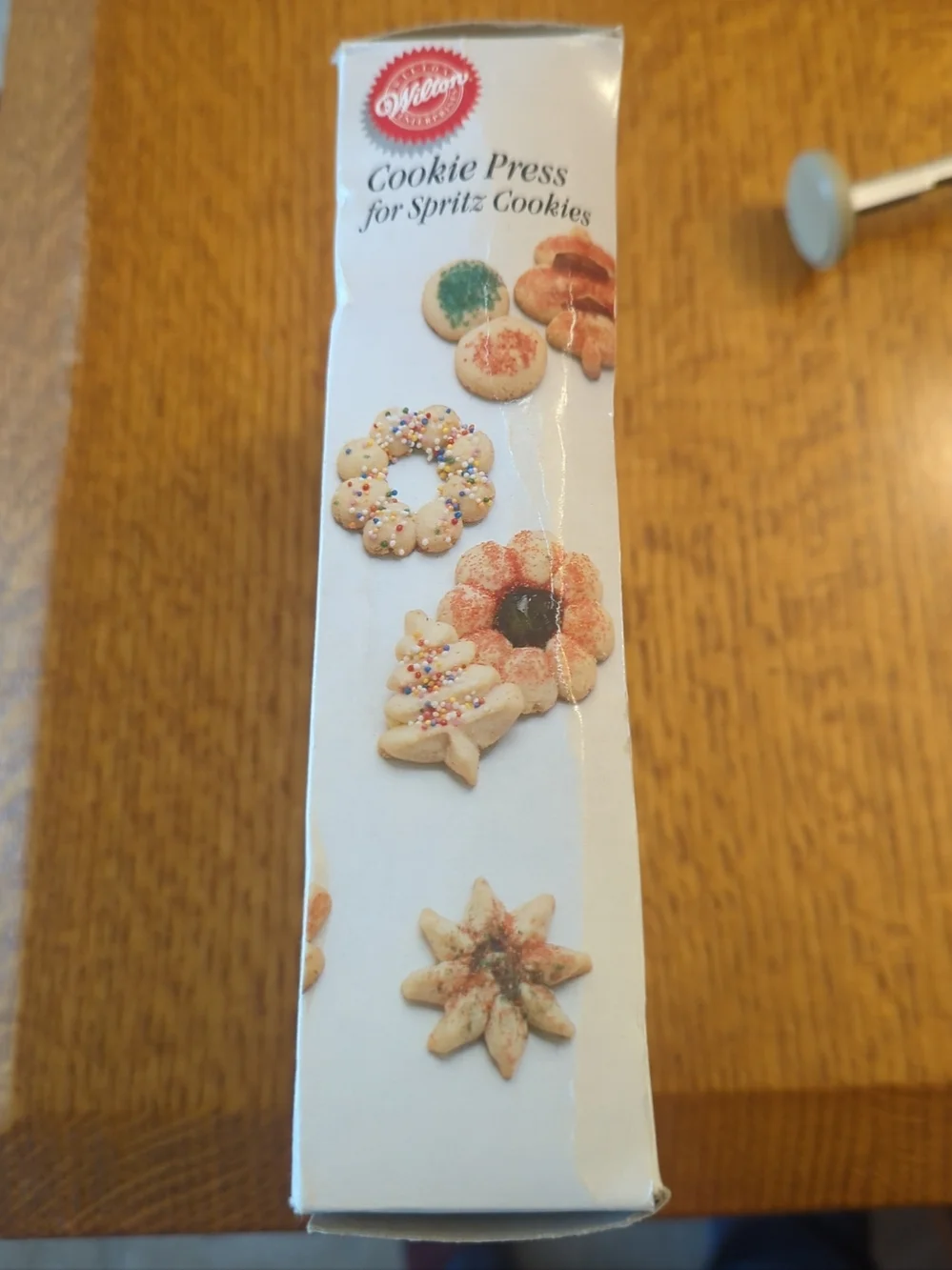Wilton Cookie Press Gray and White for Spritz Cookies with 10 Discs - Unused